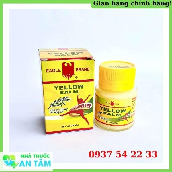 Cao xoa Eagle Yellow Balm 20g giảm nhanh cơn đau đầu Cao xoa Eagle Yellow Balm 20g giảm nhanh cơn đau đầu, chóng mặt