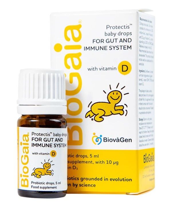 Men vi sinh BioGaia Protectis Baby Drops Vitamin D3 bổ sung lợi khuẩn cho đường tiêu hóa và vitamin D (1)