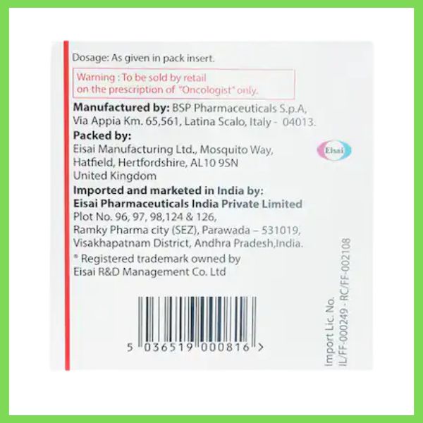 Thuốc Halaven Eribulin Mesylate điều trị ung thư vú giá bán 12 Thuốc Halaven Eribulin Mesylate