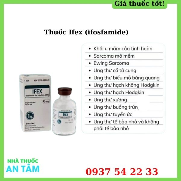 Thuốc Ifex 200mg thuốc hóa trị chống ung thư giá bán 2 Thuốc Ifex 200mg thuốc hóa trị chống ung thư giá bán