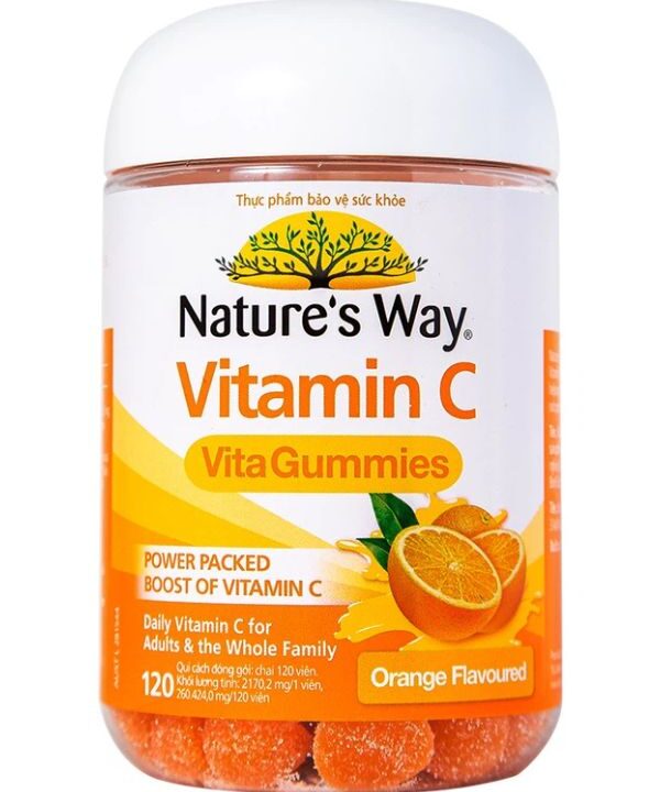 Kẹo dẻo Nature's Way Vitamin C Vita Gummies vị cam hỗ trợ và duy trì hệ miễn dịch khỏe mạnh (1)