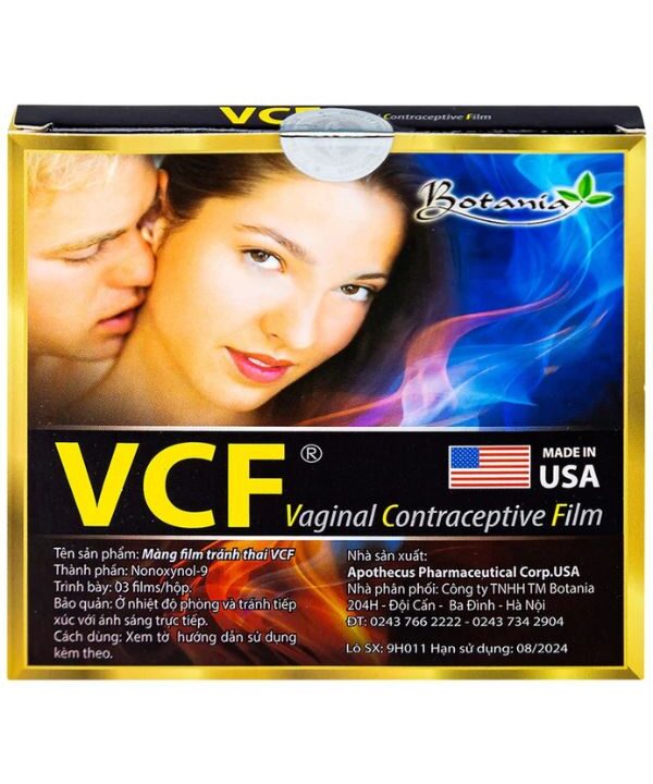 Màng phim tránh thai VCF Botania có khả năng diệt tinh trùng mỗi lần giao hợp (2)