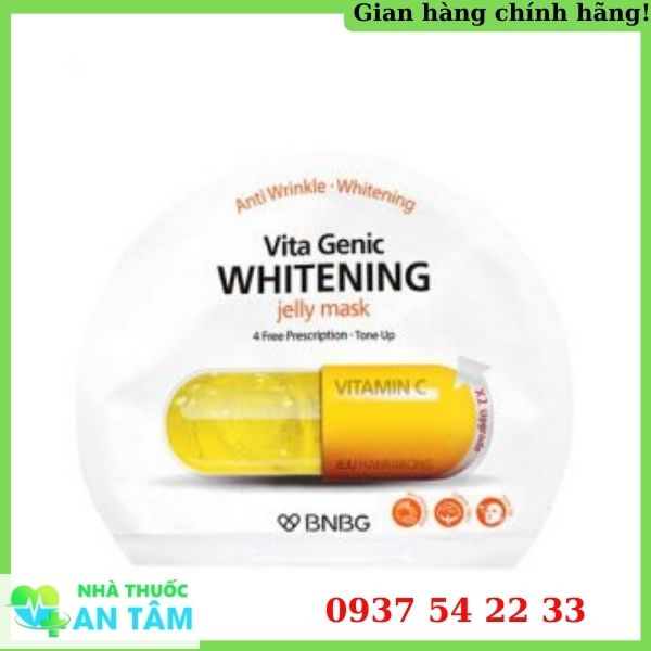 Mặt nạ dưỡng trắng và xóa nếp nhăn BNBG Vita Genic Whitening Jelly Mask