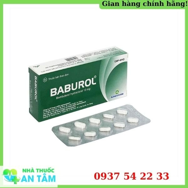 Thuốc Baburol 10 hỗ trợ trị hen, viêm phế quản 2 Baburol 10 hỗ trợ trị hen phế quản, viêm phế quản mãn tính