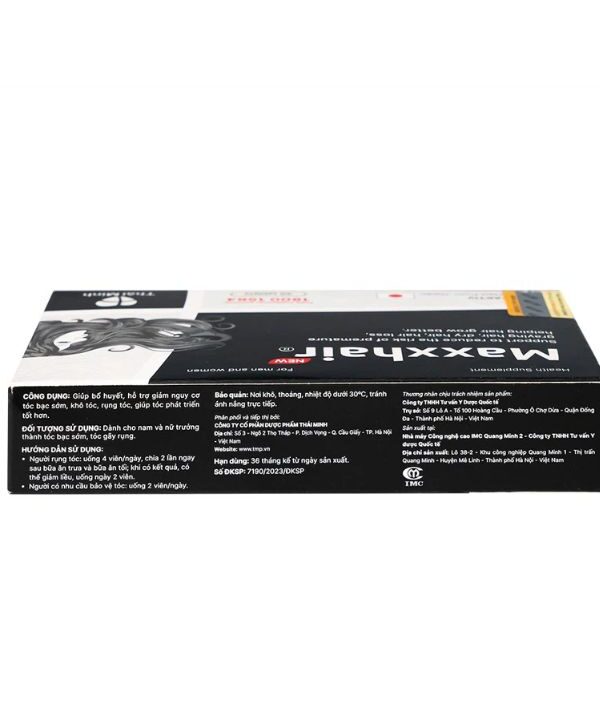 Viên uống Maxxhair New Thái Minh hỗ trợ tóc mọc chắc khỏe và giảm nguy cơ rụng tóc (4)