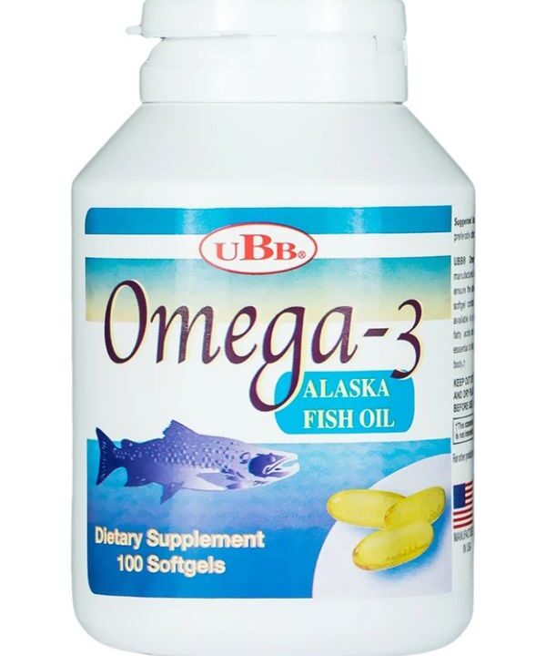 Viên uống Omega-3 Alaska Fish Oil UBB giúp hạ mỡ trong máu, bổ não (2)