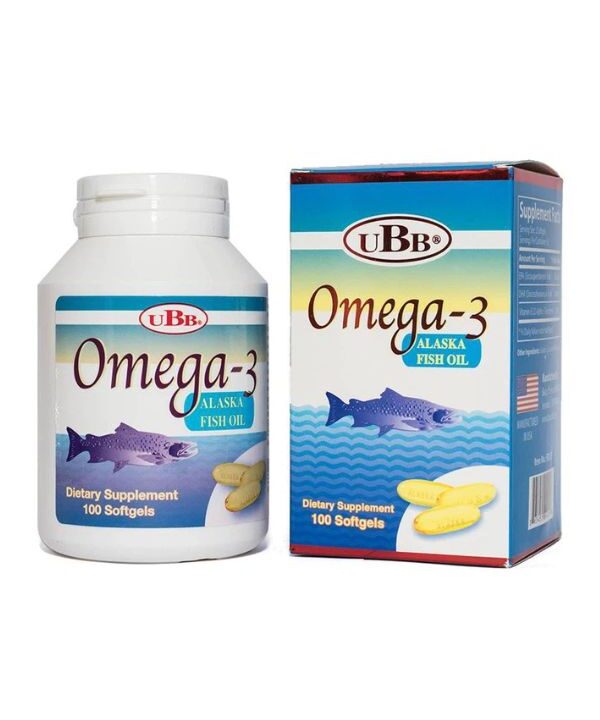 Viên uống Omega-3 Alaska Fish Oil UBB giúp hạ mỡ trong máu, bổ não (3)