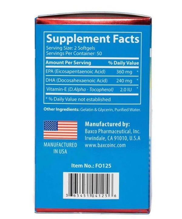 Viên uống Omega-3 Alaska Fish Oil UBB giúp hạ mỡ trong máu, bổ não (4)
