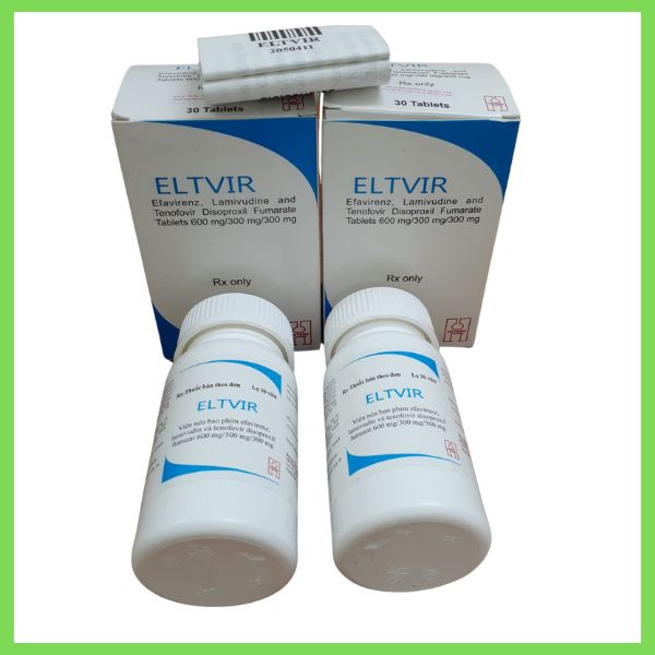 Thuốc Eltvir dự phòng sau phơi nhiễm HIV, Hộp 30 viên 15 Thuốc Eltvir dự phòng sau phơi nhiễm HIV