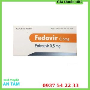 Thuốc Fedovir 0,5mg điều trị nhiễm virus viêm gan B