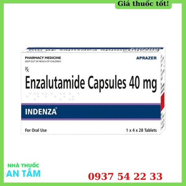 Thuốc Indenza 40mg Enzalutamide Trị Ung Thư Tuyến Tiền Liệt