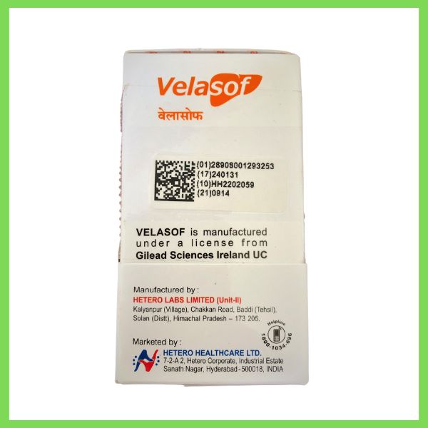 Thuốc Velasof 100/400mg kháng virus viêm gan C 18 Thuốc Velasof 100/400mg