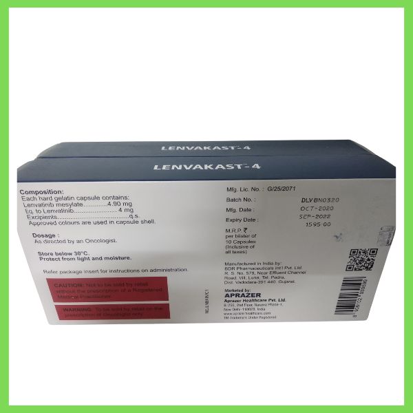 Thuốc Lenvakast điều trị ung thư, Hộp 30 viên giá bao nhiêu 14 Thuốc Lenvakast