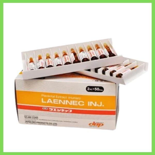 Thuốc Laennec, một loại thuốc tiêm có nguồn gốc từ chiết xuất nhau thai người (Human Placenta Extract)