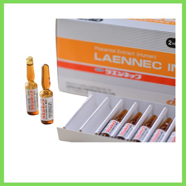 Thuốc Laennec, một loại thuốc tiêm có nguồn gốc từ chiết xuất nhau thai người (Human Placenta Extract)