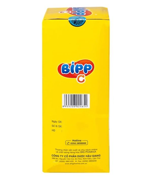 Viên ngậm Bipp C DHG Pharma vị cam tăng đề kháng (35 gói) 2