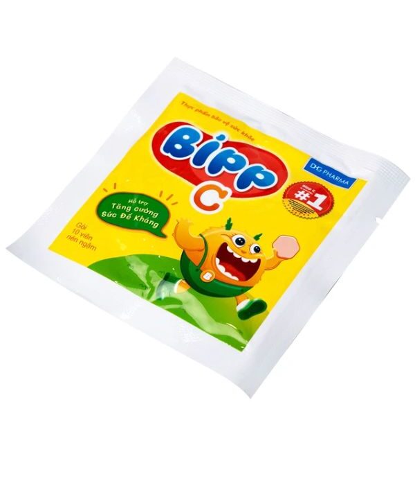 Viên ngậm Bipp C DHG Pharma vị cam tăng đề kháng (35 gói) 3
