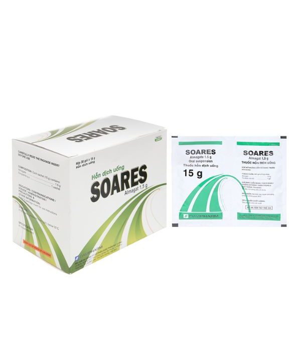 Hỗn dịch uống thuốc Soares Davipharm loét dạ dày (30 gói x 15g) (3)