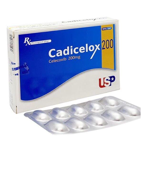 Bột pha dung dịch Cadicelox 200 điều trị viêm khớp 10 vỉ x 10 viên (1)