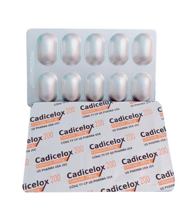 Bột pha dung dịch Cadicelox 200 điều trị viêm khớp 10 vỉ x 10 viên (2)