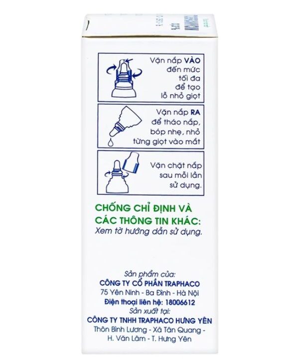 Thuốc nhỏ mắt tobramycin 0,3% Traphaco điều trị nhiễm khuẩn mắt (6ml) (5)