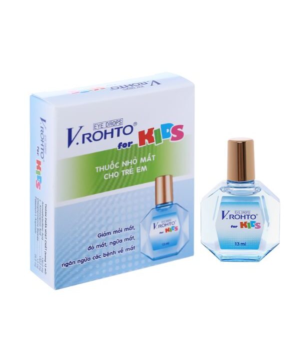 Thuốc nhỏ mắt V.Rohto For Kids giảm mỏi mắt (1 chai x 13ml) 2 Dung dịch nhỏ mắt V.Rohto For Kids giảm mỏi mắt (1 chai x 13ml) (3)