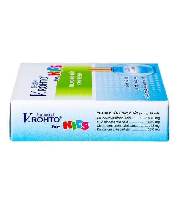 Thuốc nhỏ mắt V.Rohto For Kids giảm mỏi mắt (1 chai x 13ml) 4 Dung dịch nhỏ mắt V.Rohto For Kids giảm mỏi mắt (1 chai x 13ml) (1)