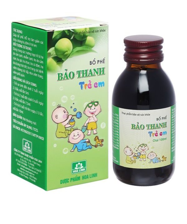 Bổ Phế Bảo Thanh Trẻ Em Hoa Linh điều trị ho do cảm lạnh, cảm cúm (1)