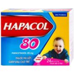 Bột sủi Hapacol 80 DHG giảm đau, hạ sốt (1)