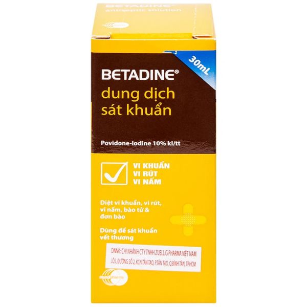 Dung dịch Betadine Antiseptic Solution 10% sát khuẩn vết thương (2)