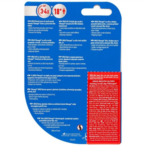 gel-boi-urgo-mouth-ulcers-vi-trai-cay-ho-tro-dieu-tri-vet-loet-trong-mieng-4 Gel bôi Urgo Mouth Ulcers vị trái cây hỗ trợ điều trị vết loét trong miệng (4)