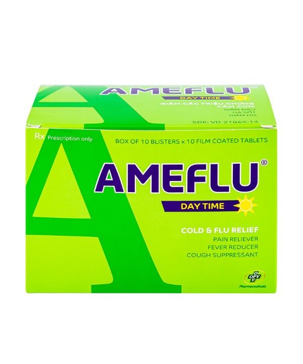 Thuốc Ameflu Day Time OPV giảm các triệu chứng cảm lạnh, cảm cúm (4)