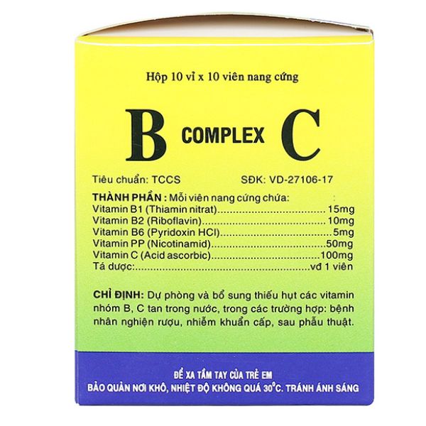 Thuốc B Complex C Vidipha bổ sung các vitamin nhóm B, C (2)