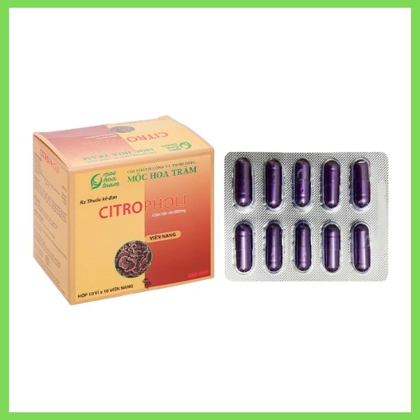 Thuốc Citropholi Mộc Hoa Tràm tăng miễn dịch (10 vỉ x 10 viên)