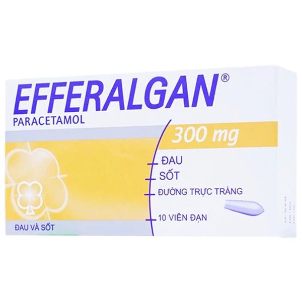 Thuốc đạn Efferalgan 300mg UPSA SAS giảm đau, hạ sốt (1)
