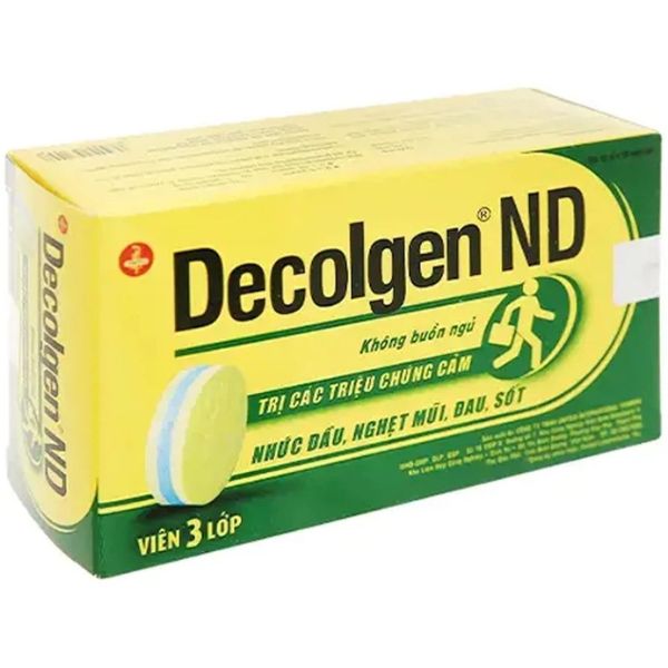 Thuốc Decolgen ND trị các triệu chứng cảm thông thường, viêm mũi dị ứng (1)