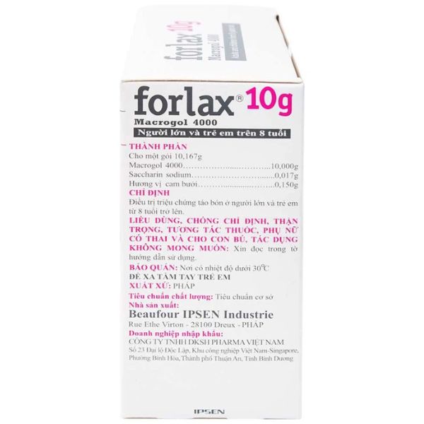 Thuốc Forlax 10g điều trị táo bón (2)