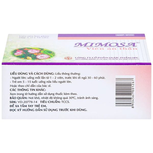 thuoc-mimosa-vien-an-than-ho-tro-tri-mat-ngu-suy-nhuoc-than-kinh-3 Thuốc Mimosa Viên An Thần hỗ trợ trị mất ngủ, suy nhược thần kinh (3)