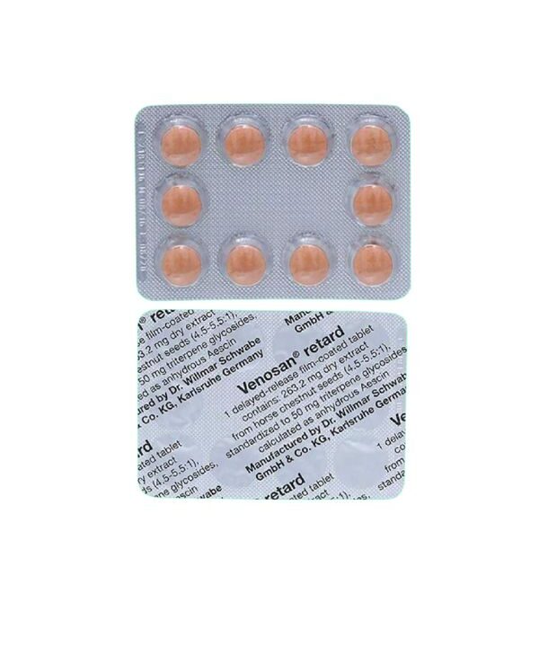 Thuốc Venosan Retard 263.2mg trị viêm tĩnh mạch huyết khối (10 vỉ x 10 viên) (7)