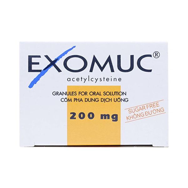 Cốm Exomuc 200mg điều trị rối loạn chất tiết phế quản (3)