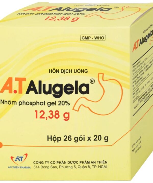Hỗn dịch uống A.T Alugela 20% điều trị viêm loét dạ dày (1)