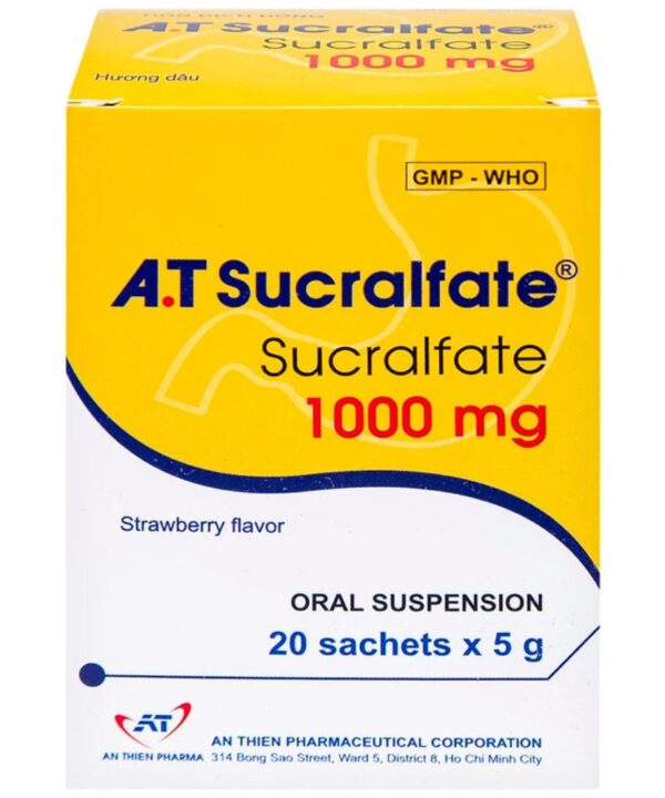 Thuốc A.T Sucralfate 1000mg trị loét dạ dày (2)