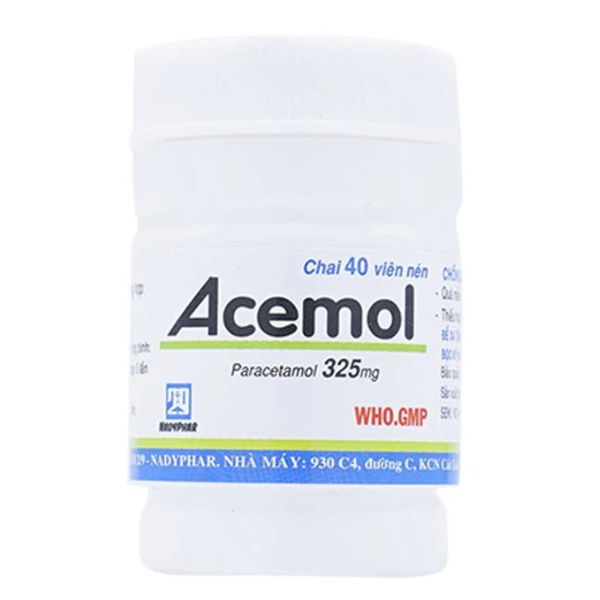Thuốc Acemol 325mg hạ sốt và giảm đau (1)