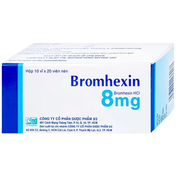 Thuốc Bromhexin 8mg Dược 3-2 tan đàm (1)