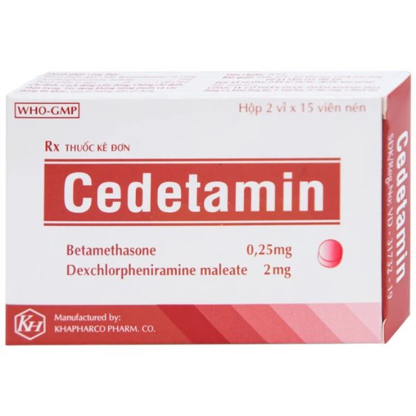 Thuốc Cedetamin 2mg điều trị viêm mũi dị ứng (1)