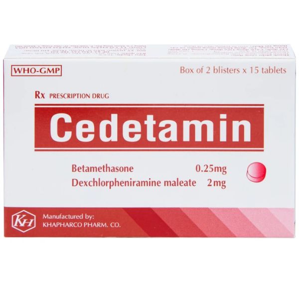 Thuốc Cedetamin 2mg điều trị viêm mũi dị ứng (2)