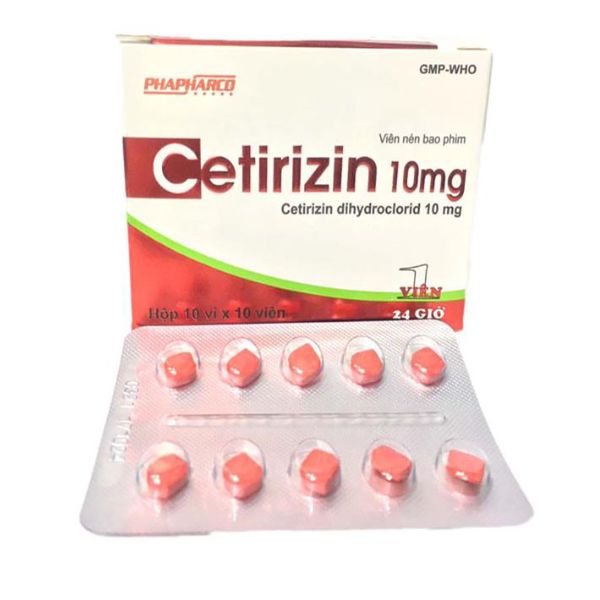 Thuốc Cetirizin 10mg Phapharco chống dị ứng (2)