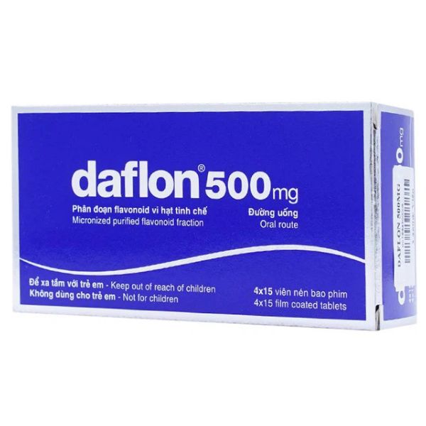 Thuốc Daflon 500mg Servier điều trị trĩ cấp (1)