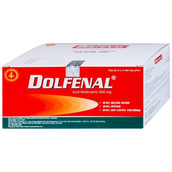 Thuốc Dolfenal 500mg giảm đau bụng kinh, cơn đau nhẹ đến trung bình (1)