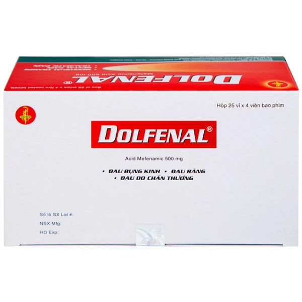 Thuốc Dolfenal 500mg giảm đau bụng kinh, cơn đau nhẹ đến trung bình (2)